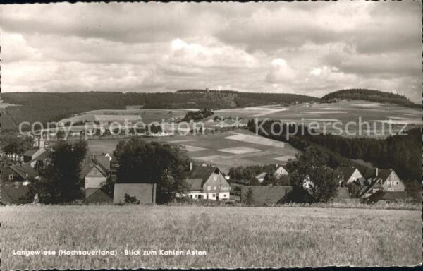 Langewiese mit Kahlen Asten Gasthaus Pension Gilsb