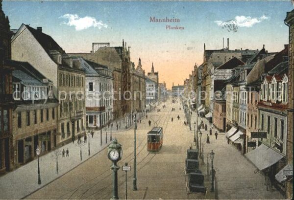 Mannheim Planken Strassenbahn
