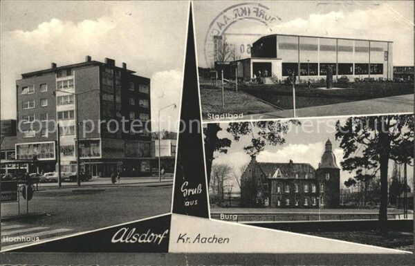 Alsdorf Stadtbad Burg Hochhaus