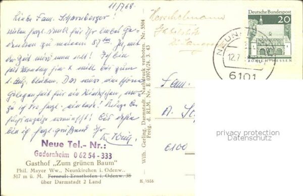 Neunkirchen Odenwald Gasthof zum grünen Baum – Bild 2