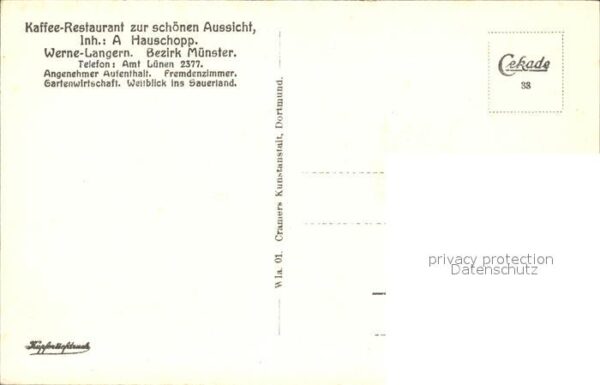 Werne Unna Cafe Restaurant zur schönen Aussicht – Bild 2