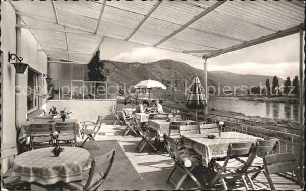 Uerzig Hotel Weinhaus Moselschild Terrasse