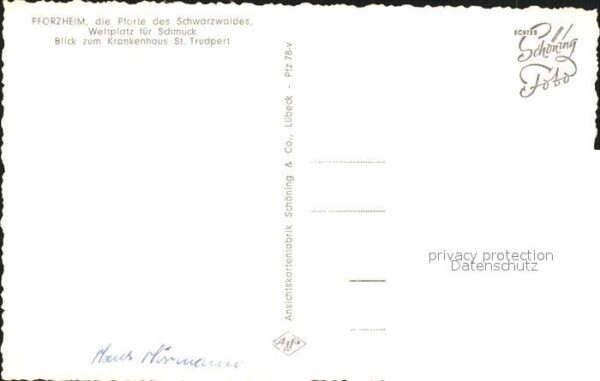 Pforzheim mit Krankenhaus St. Trudpert – Bild 2