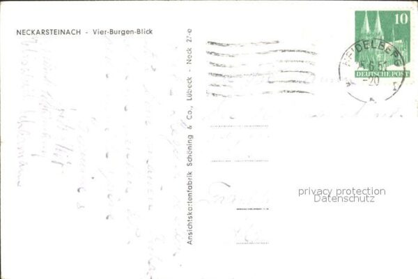 Neckarsteinach Vier Burgen Blick – Bild 2