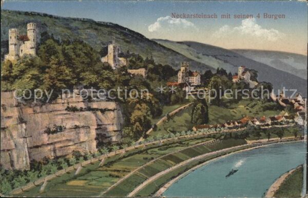 Neckarsteinach mit seinen 4 Burgen