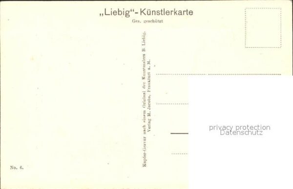 Frankfurt Main Lange Schirne Liebig Künstlerkarte – Bild 2