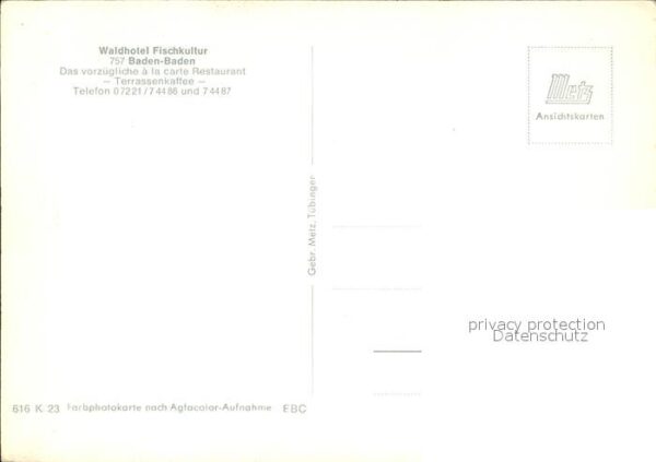 Baden-Baden Waldhotel Fischkultur – Bild 2