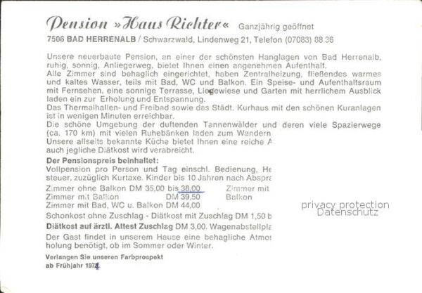 Bad Herrenalb Pension Richter – Bild 2
