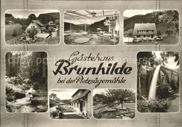 Bad Herrenalb Gasthaus Brunhilde bei der Plötzsägemüh