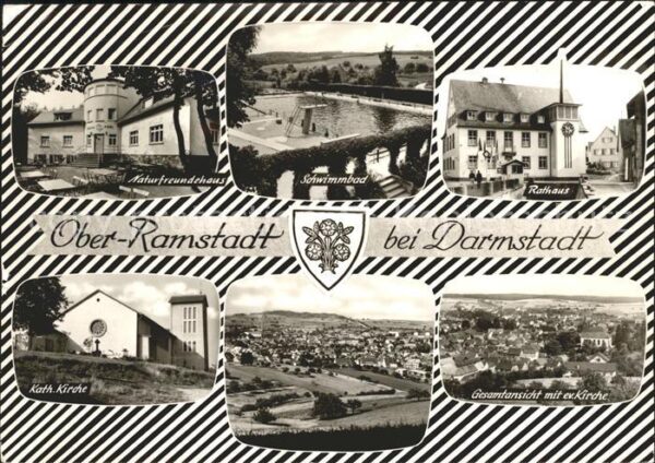Ober-Ramstadt Oberramstadt Muehltal DARM Naturfreundehaus Schwimmbad Rathaus
