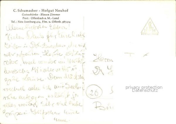 Offenbach Main Hofgut Neuhof C. Schumacher – Bild 2