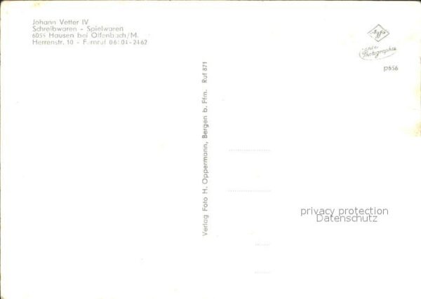 Hausen Offenbach Johann Vetter Schreibwaren – Bild 2