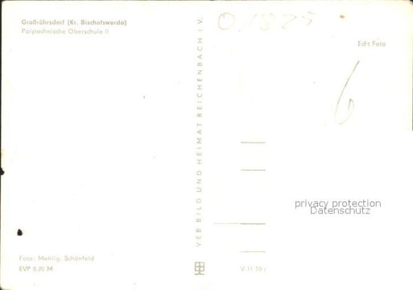 Grossroehrsdorf Sachsen Polytechnische Oberschule – Bild 2