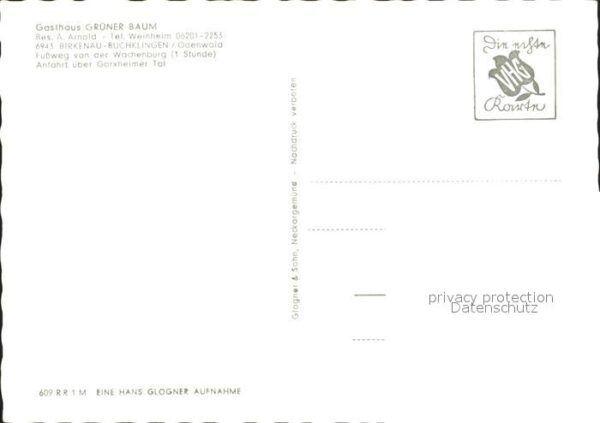 Buchklingen Odenwald Restaurant Grüner Baum – Bild 2
