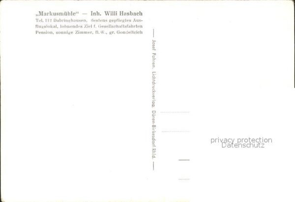 Dabringhausen Markusmühle Pensin Restaurant – Bild 2