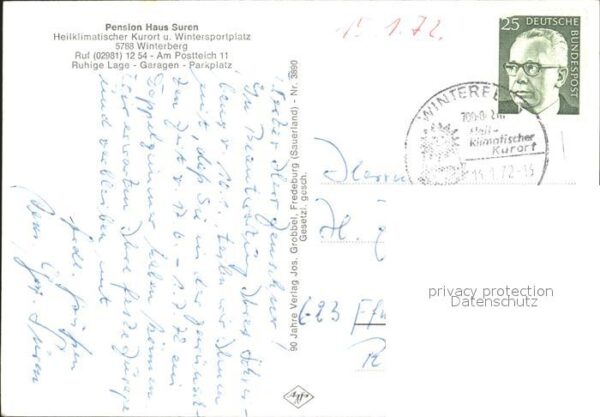 Winterberg Hochsauerland Pension Haus Suren – Bild 2