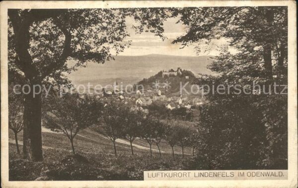 Lindenfels Odenwald Blick auf Lindenfels