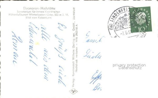 Winterkasten Lindenfels Elenoren Heilstätte – Bild 2