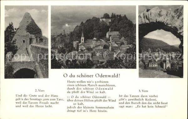 Lindenfels Odenwald Vers Burgtreppe im Inneren Blick von de