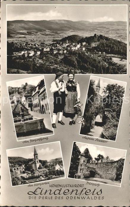 Lindenfels Odenwald Am Burgaufgang äusseres Stadttor
