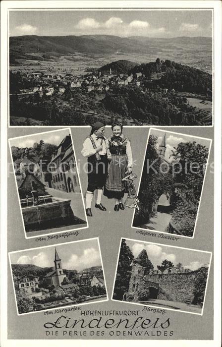 Lindenfels Odenwald Am Burgaufgang Äusseres Stadttor Burgho