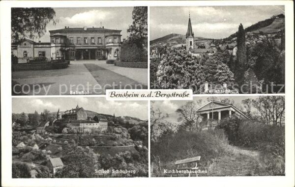 Bensheim Bergstrasse Bahnhof Schloss Schönberg Kirchberghäus