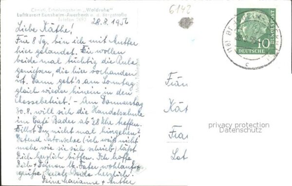 Auerbach Bergstrasse Christliches Erholungsheim Waldruhe – Bild 2