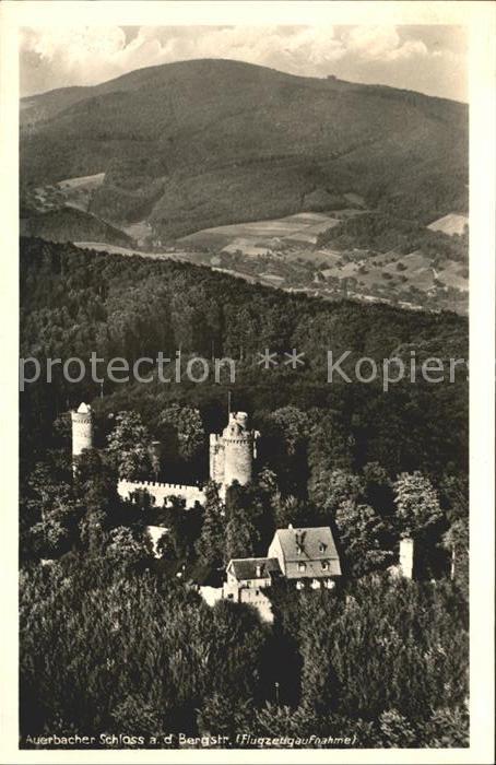 Auerbach Bergstrasse Schloss Fliegeraufnahme
