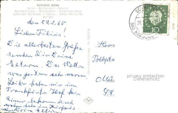 Schmitten Taunus Kurhaus Ochs – Bild 2