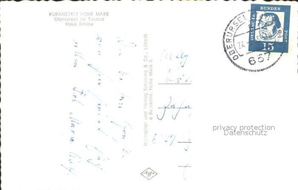 Oberursel Taunus Kuranstalt Hohe Mark Haus Emilie – Bild 2