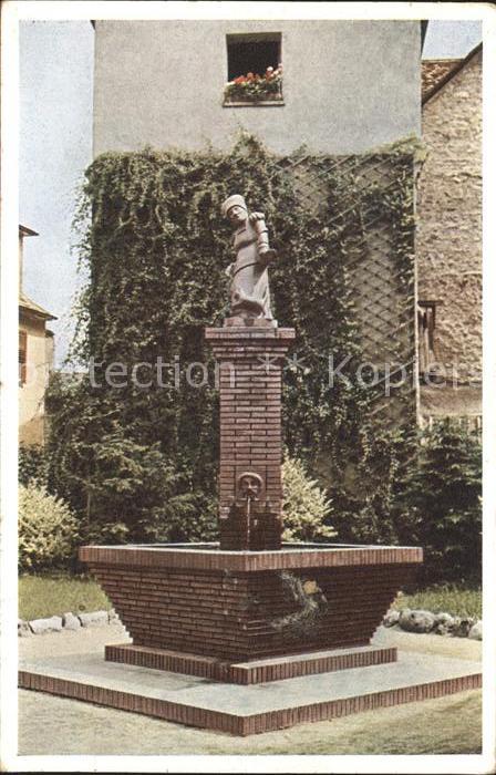 Bensheim Bergstrasse Brunnenfigur Die Fraa vun Bensem
