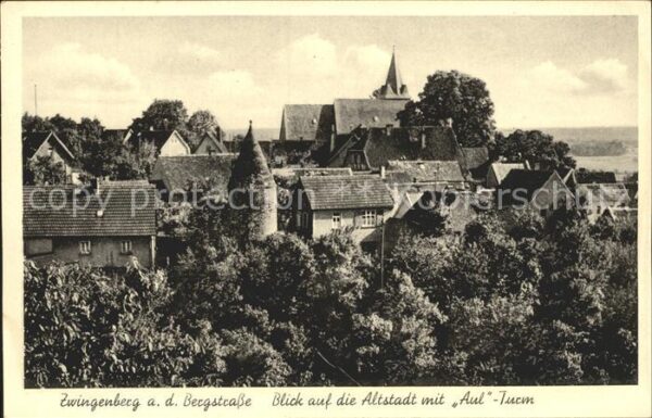 Zwingenberg Bergstrasse Altstadt Aul- Turm