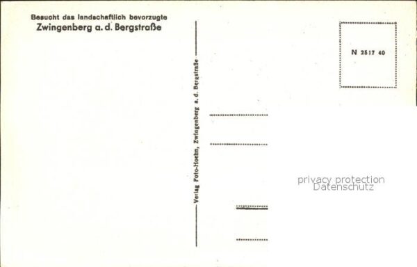 Zwingenberg Bergstrasse Altstadt Aul- Turm – Bild 2
