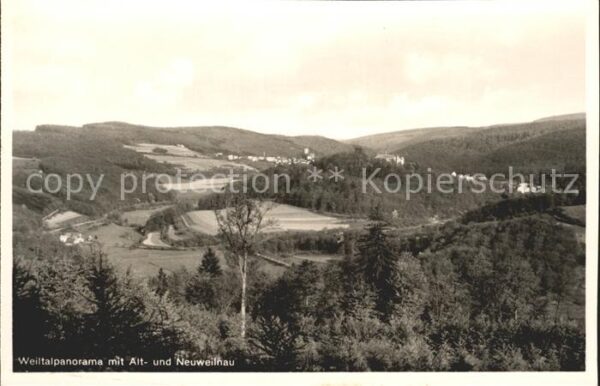 Altweilnau Weiltalpanorama mit Alt- und Neuweilnau