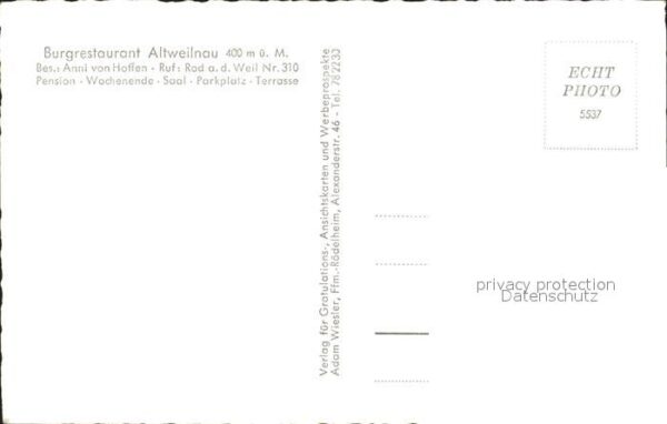 Altweilnau Burgrestaurant Altweilnau Weiltalpanora – Bild 2