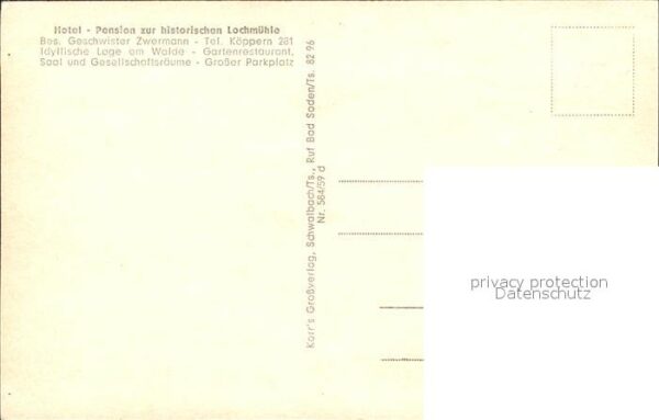 Koeppern Taunus Hotel Pension zur Historischen Lochmühl – Bild 2