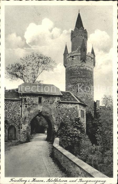 Friedberg Hessen Adolfsturm Burgausgang