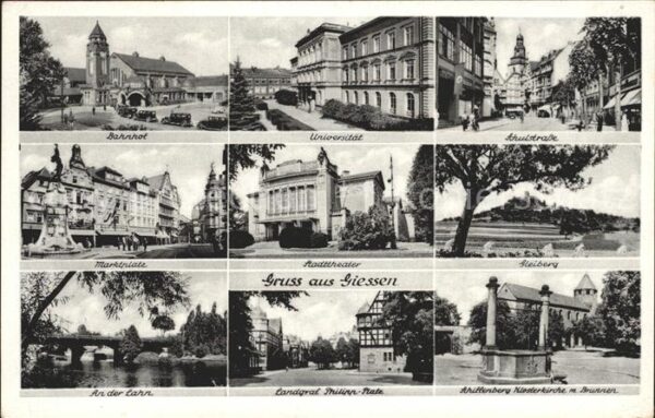 Giessen Lahn Universität Bahnhof Marktplatz