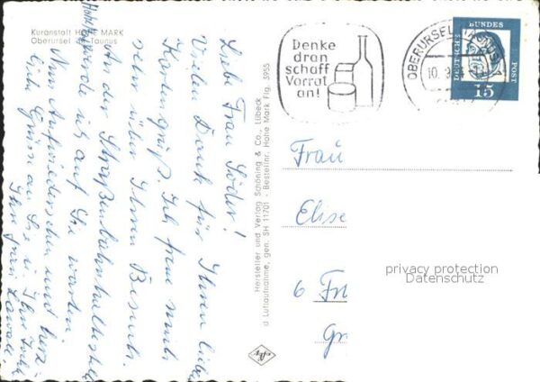 Oberursel Taunus Kuranstalt Hohe Mark – Bild 2