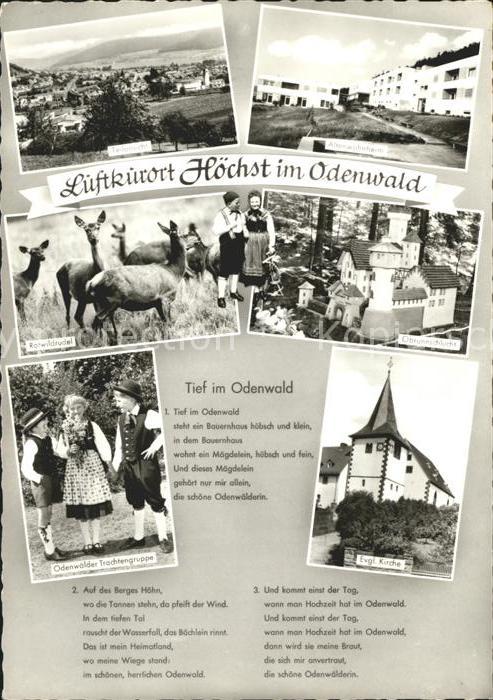 Hoechst Odenwald Evangelische Kirche Trachtengruppe Rotw