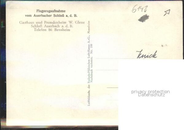 Auerbach Bergstrasse Schloss Fliegeraufnahme – Bild 2