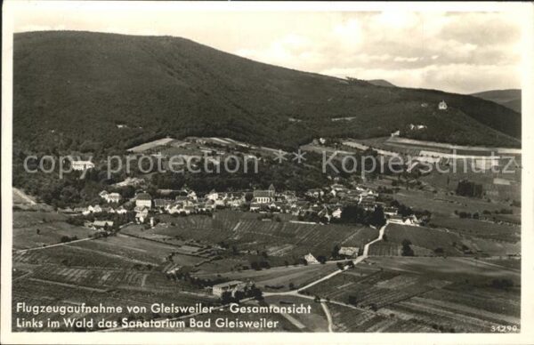 Gleisweiler Fliegeraufnahme Sanatorium