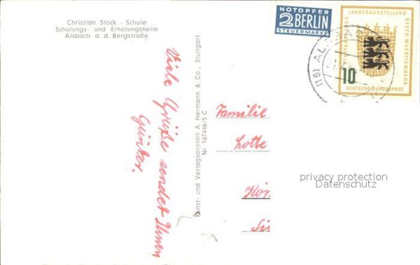 Alsbach Bergstrasse Christian Stock Schule Erholungsheim – Bild 2