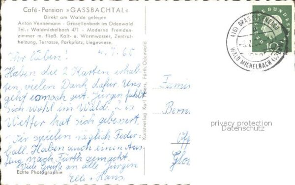 Grasellenbach Cafe Pension Gassbachtal – Bild 2