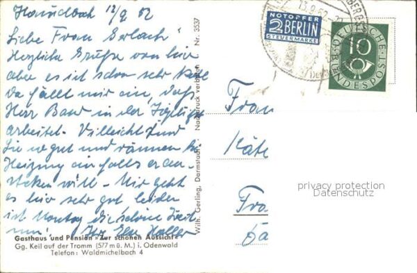 Tromm Odenwald Gasthaus Pension Zur schönen Aussicht F – Bild 2
