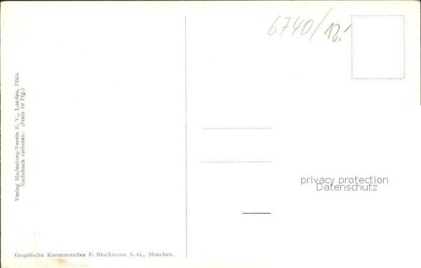 Landau Pfalz Madenburg Künstlerkarte – Bild 2