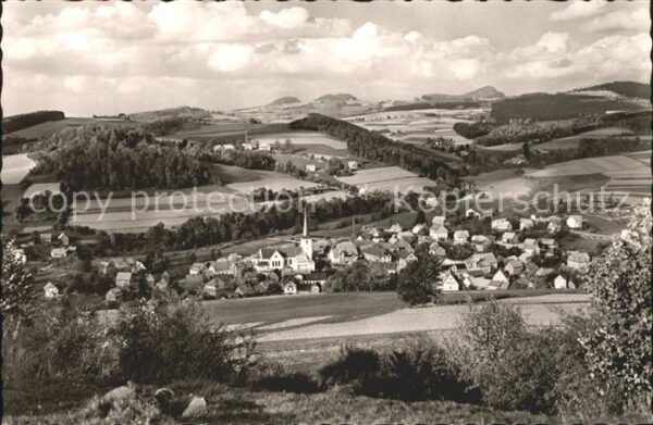 Poppenhausen Wasserkuppe mit Milseburg und Maulkuppe