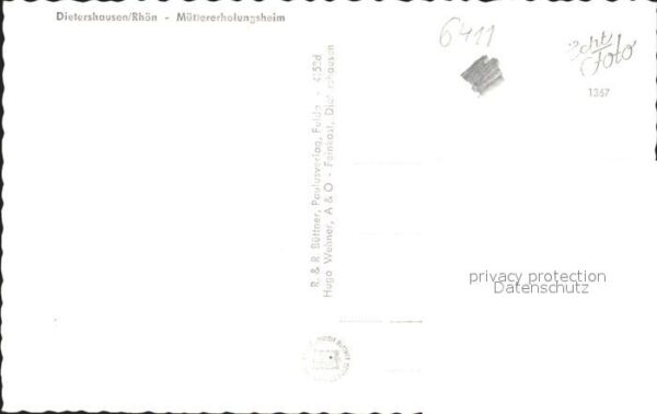 Dietershausen Rhoen Müttererholungsheim – Bild 2