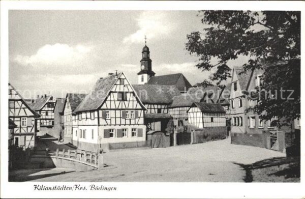Kilianstaedten Dorfpartie Fachwerkhäuser Kirche
