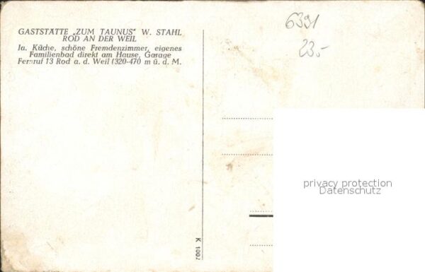 Rod Weil Gaststätte Zum Taunus – Bild 2